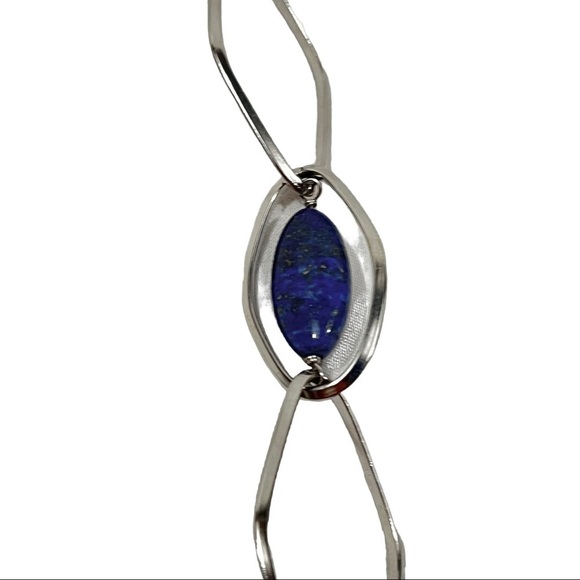 SIMONA COLLINI Onyx Silver chained necklace - Picture 7 of 9
